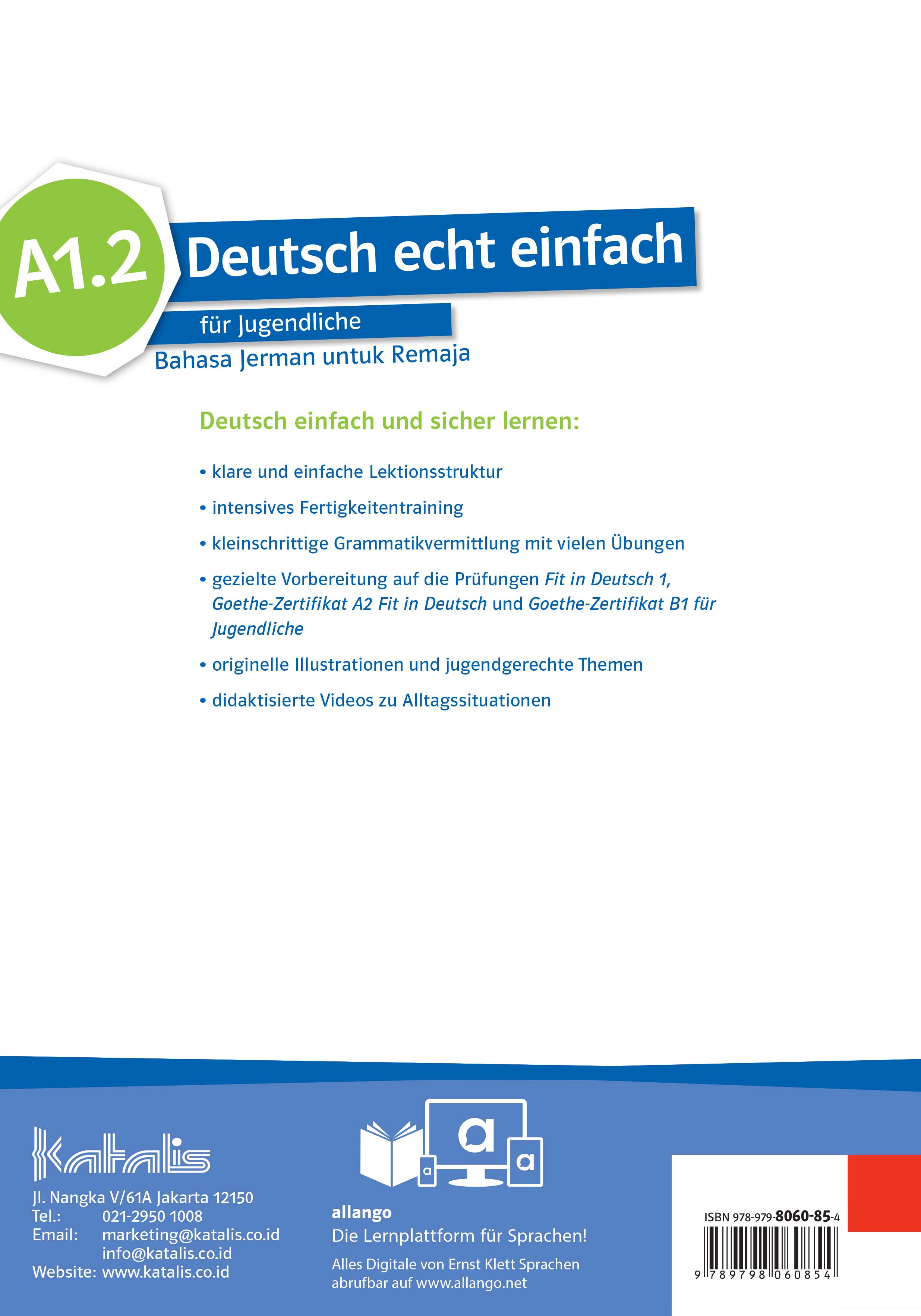 Deutsch echt einfach für Jugendliche Bahasa Jerman untuk Remaja A1.2