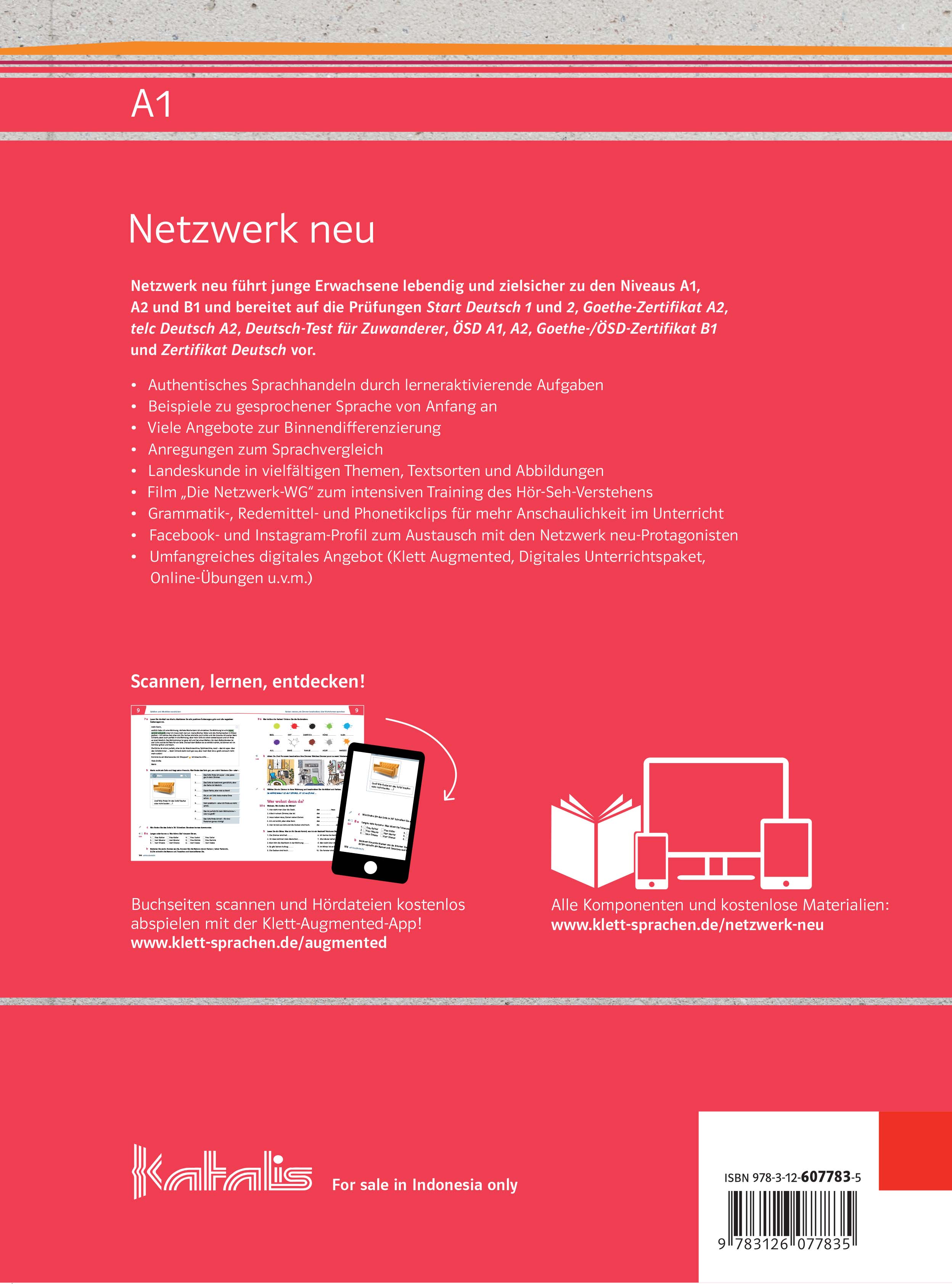 Netzwerk neu A1, Paket Buku (Kursbuch dan Übungsbuch)