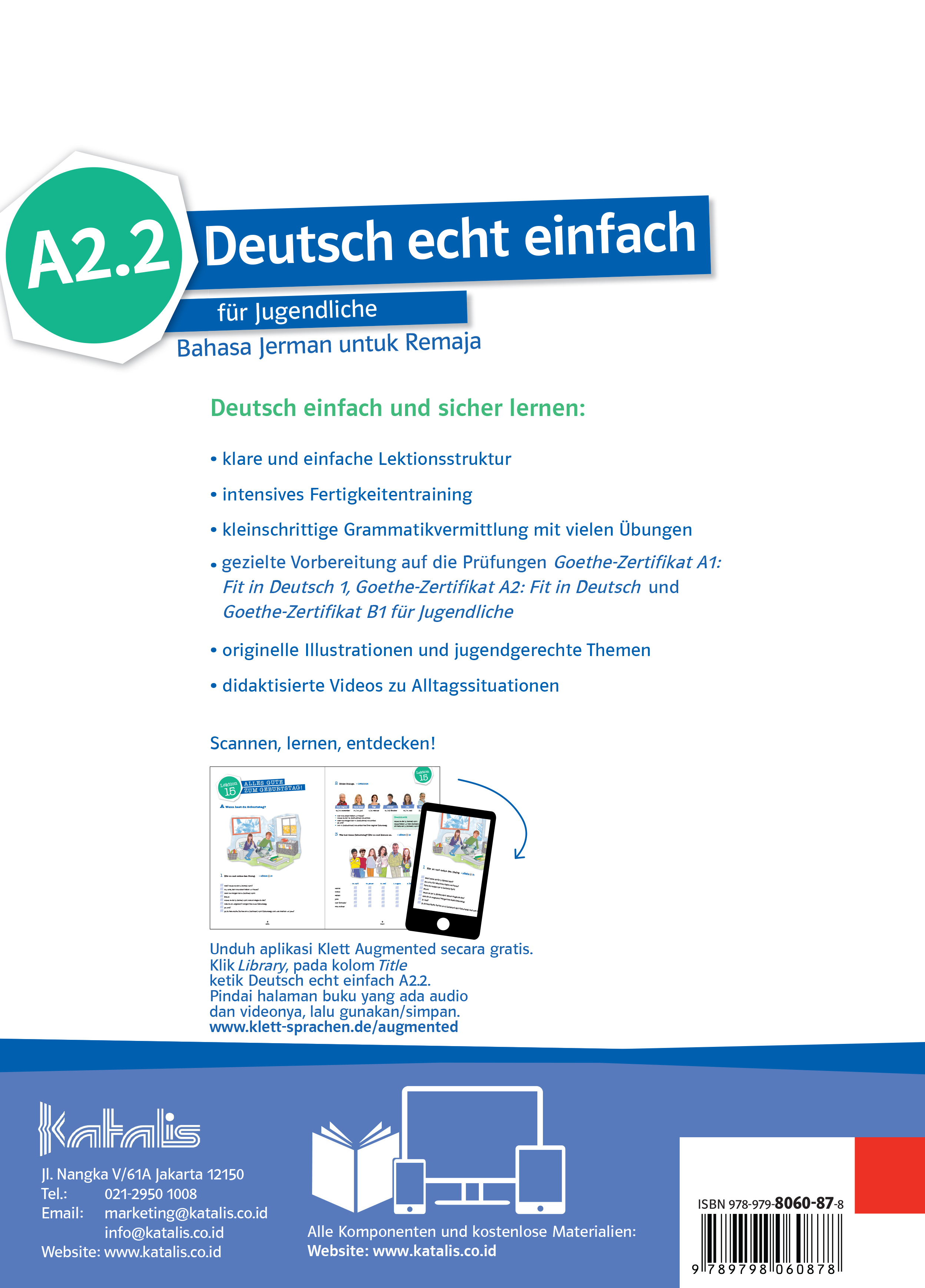 Deutsch echt einfach für Jugendliche Bahasa Jerman untuk Remaja A2.2